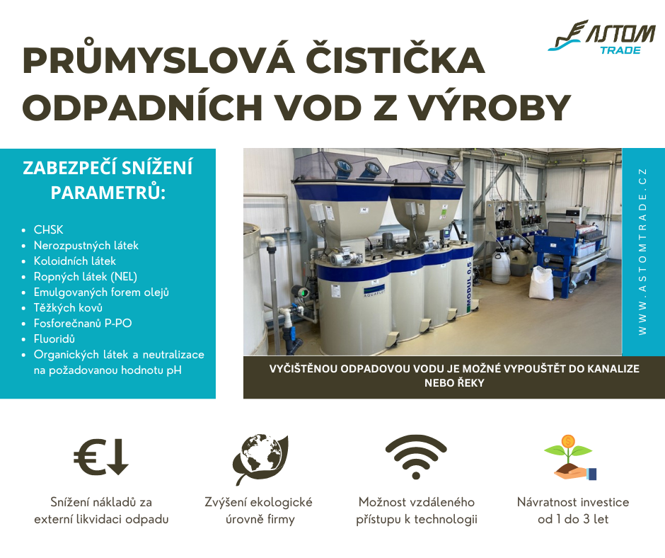 ASTOM TRADE - průmyslová čistička odpadních vod